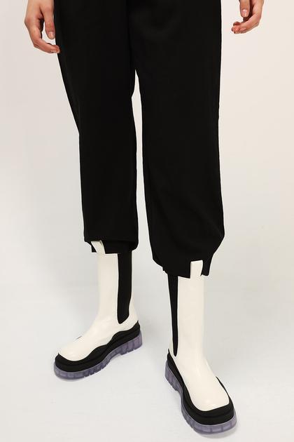 Chunky Platform Slip On Boots