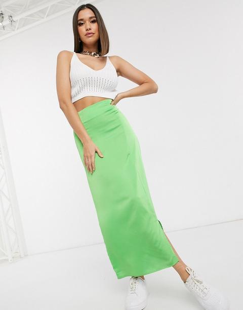 Never Fully Dressed Alexa Wrap Skirt In Green