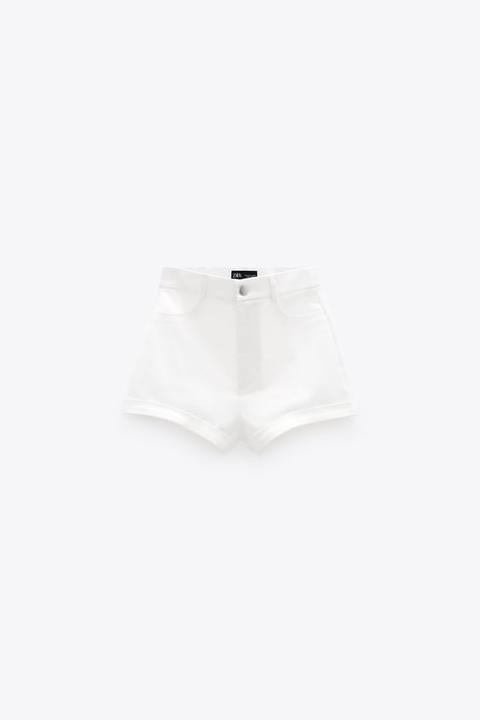 Shorts With Turn-up Hem Trf