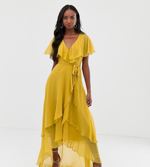 asos yellow dress maxi