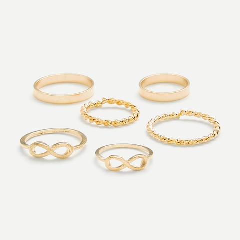 Set Di Anelli Numerati E Intrecciati 6 Pezzi