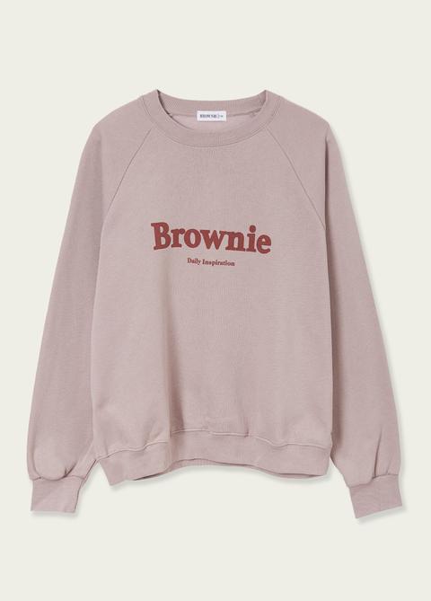 Sudadera Plica Brownie Estampado