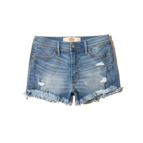 High-rise Denim Short-shorts