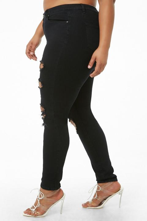 distressed skinny jeans forever 21