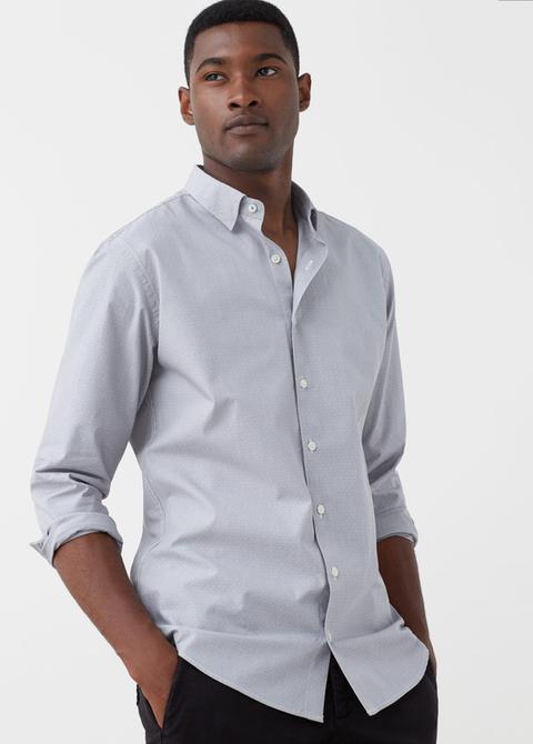 Camicia Slim-fit Millerighe Strutturata