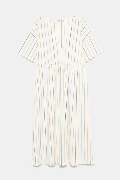 Kleid Mit Streifen