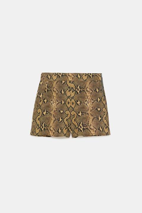 Short Estampado Serpiente