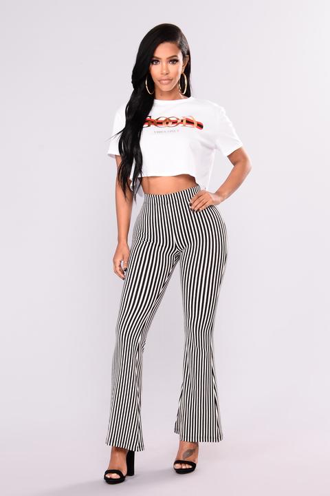 Retha Pants - Black/white