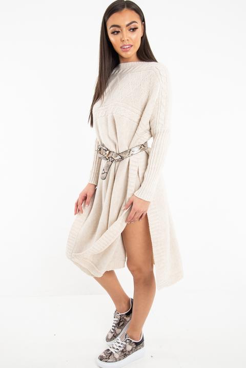 side split jumper dress