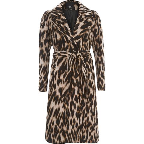 river island leopard coat