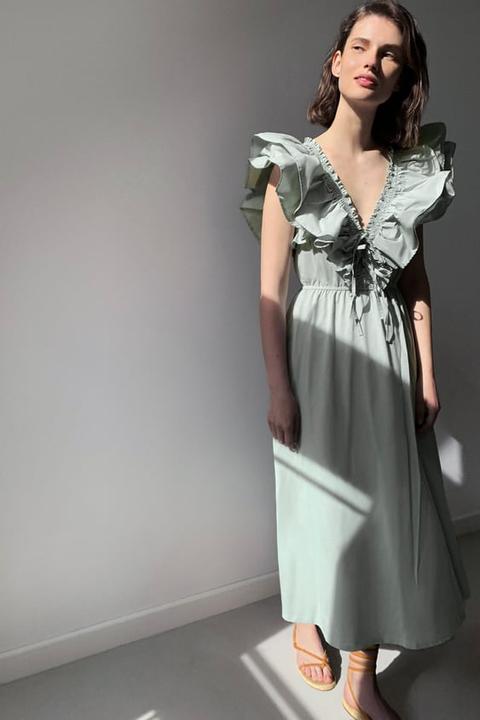 Vestido Largo Volantes