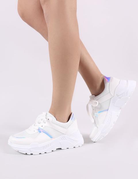 Devout Chunky Trainers In White