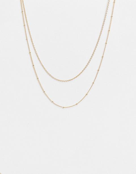 Accessorize Pack Of 2 Chain Necklaces In Gold