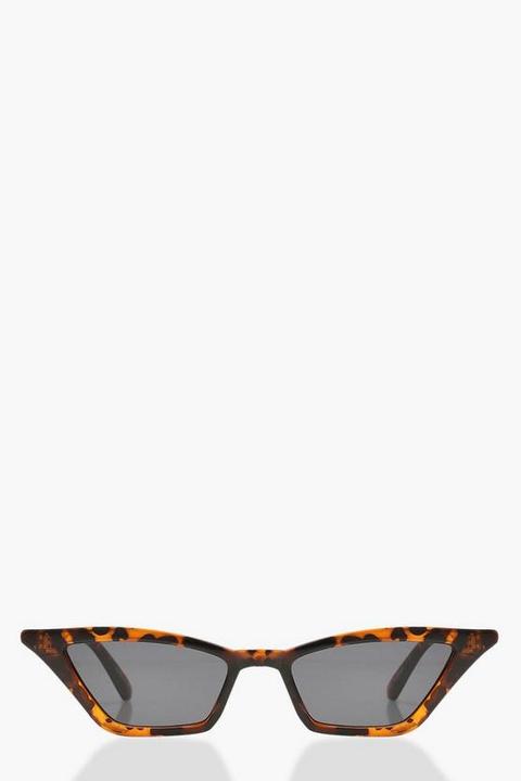 Tortoiseshell Point Cat Eye Sunglasses