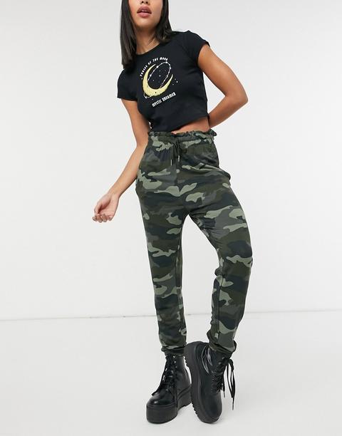 Joggers Verdes Con Diseño De Camuflaje De Bb Dakota