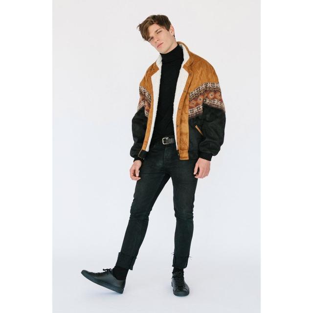 Alaska Brown Vegan Navajo Bomber de ARIZONA VINTAGE en 21 Buttons