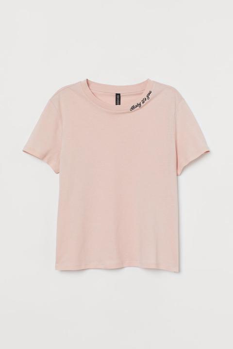 T-shirt En Coton - Rose
