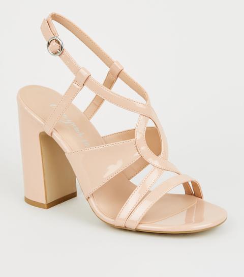new look cream heels