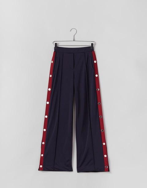 Pantaloni Larghi Con Spacco Laterale
