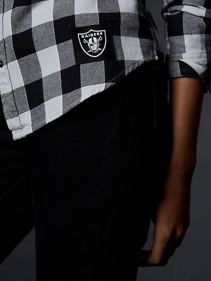 levi's nfl plaid western shirt