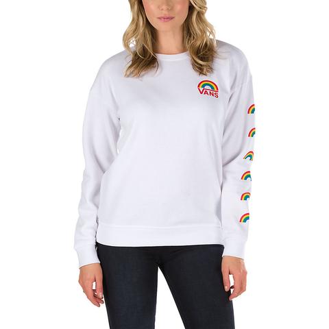 Vans Sudadera Polar De Cuello Redondo Smiles (blanco) Mujer Blanco