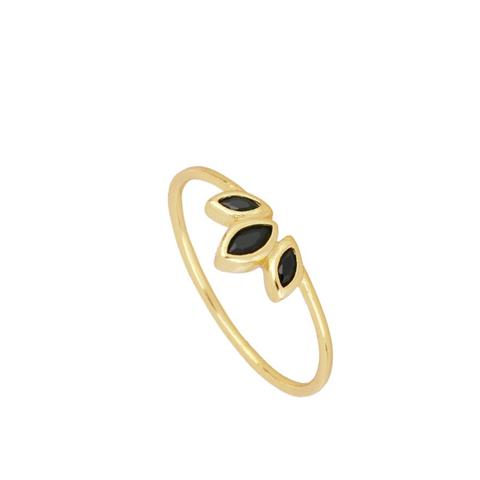 Anillo Runa Black Gold