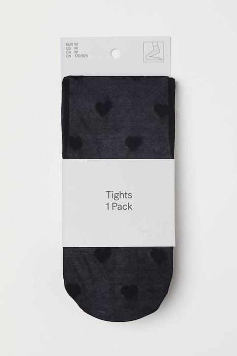 Tights Mit Herzmuster