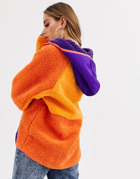 nike orange sherpa hoodie