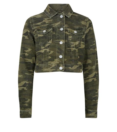 new look camo denim jacket