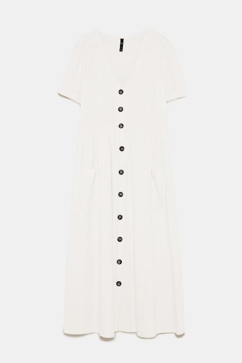 Midi Dress With Buttons