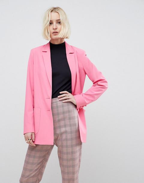 Asos Design - Mansy - Blazer Rosa Pop - Rosa