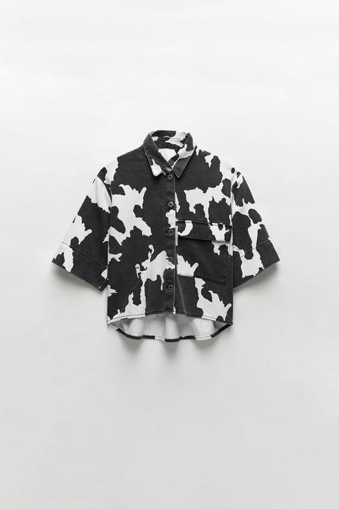 Cazadora Oversize Estampado Animal