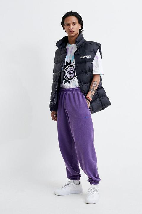 iets frans. Varsity Stripe Bungee Hem Vest - Purple M at Urban