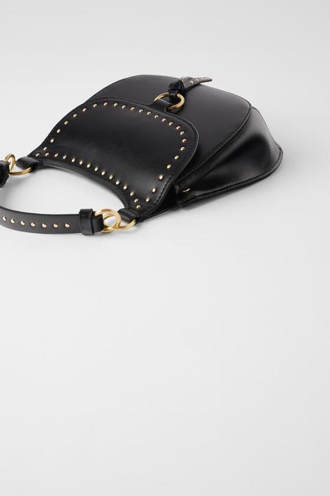 Studded Equestrian Crossbody Bag from Zara on 21 Buttons