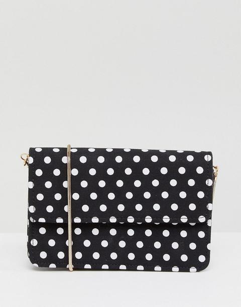 Miss Selfridge Polka Dot Across Body Bag