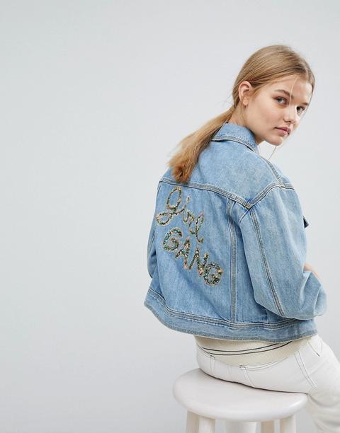 Max&co - Girl Gang - Giacca Di Jeans - Blu