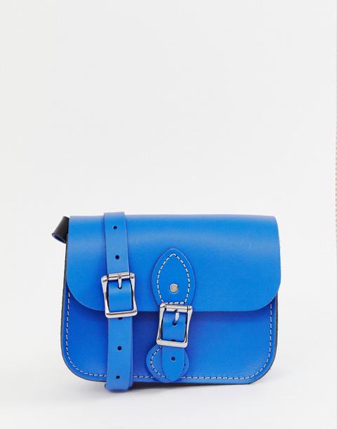 The Leather Satchel Company - Borsa A Tracolla Media Con Fibbia - Blu