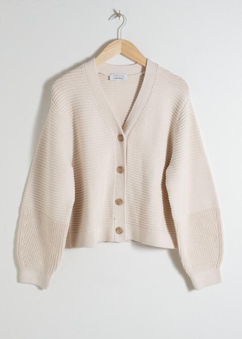 Cropped Cotton Cardigan