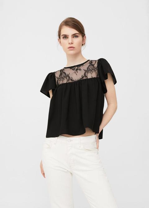 Blusa Dettaglio Pizzo