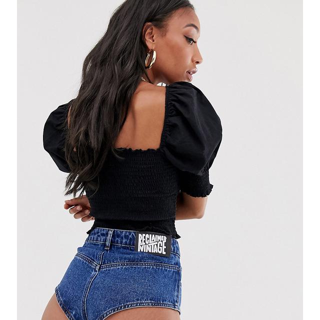 denim knicker shorts