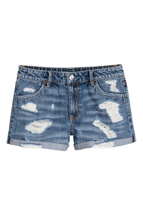 H & M - Shorts In Denim - Blu