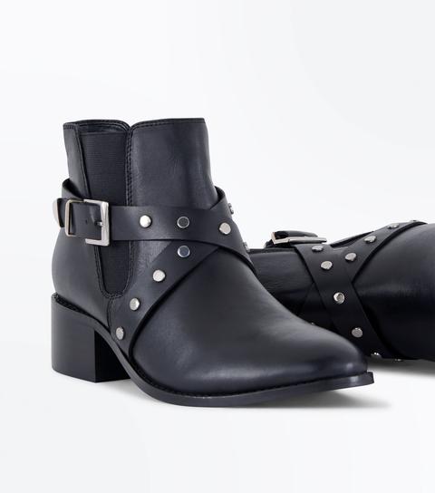 wide fit studded boots