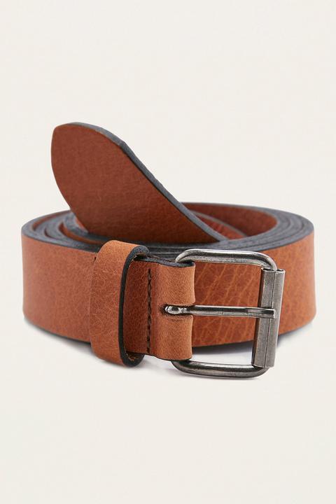 Tan Clean Leather Belt - Mens L/xl