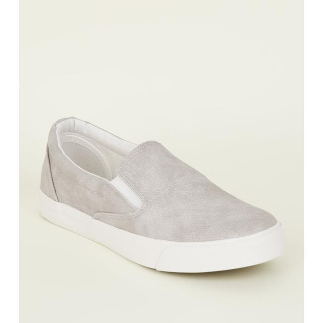 new look slip on trainers