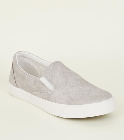 new look slip on trainers