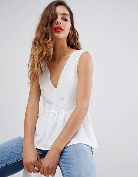 Camisola Holgada Con Volante En El Bajo De Asos Design