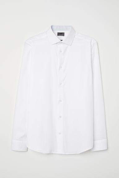 H & M - Camicia In Cotone Premium - Bianco