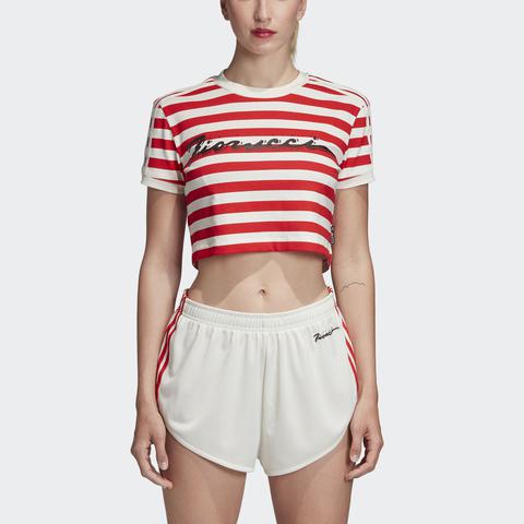 Fiorucci Stripe Crop T-shirt from 