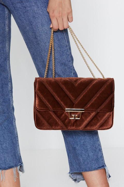 Want Luxe Good Babe Velvet Bag