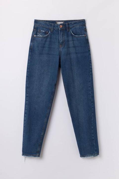 Jeans Mom Bordi Sfrangiati